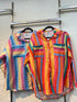 Multicolour Striped Collar Shirt